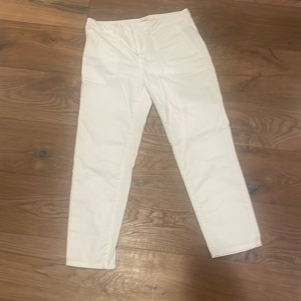 Sanctuary cropped white cotton pants